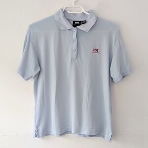Helly Hansen Women's Light Golf / Tennis Blue Polo Shirt - Size Large